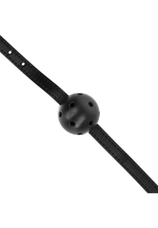 Φίμωτρο από δερματίνη σε μαύρο χρώμα, μήκους 60 εκ.