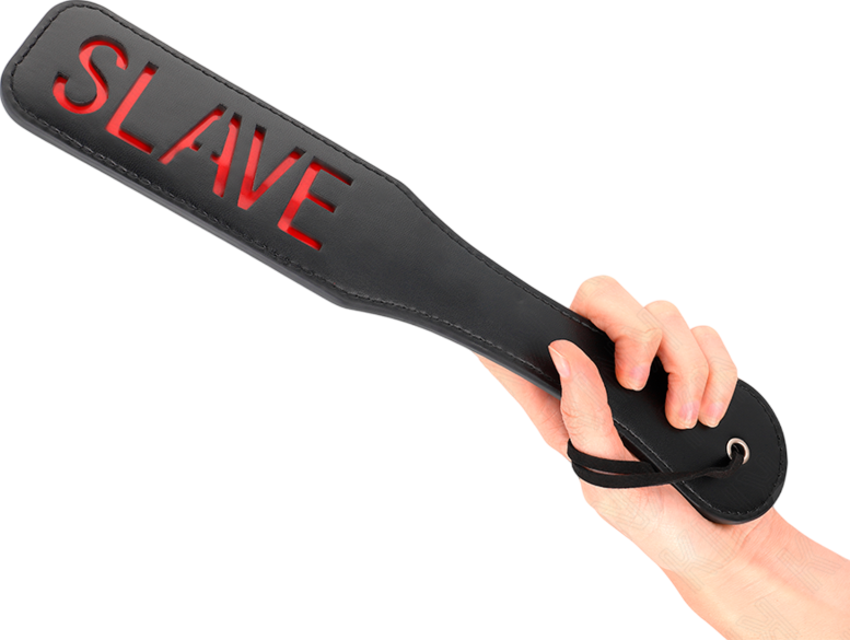 Κουπιά από δερματίνη σε κόκκινο χρώμα, μήκους 40 εκ.