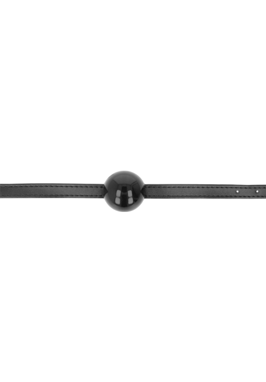 Φίμωτρο από δερματίνη σε μαύρο χρώμα, μήκους 55 εκ.