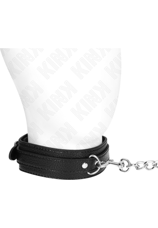 Κολάρο από δερματίνη σε μαύρο χρώμα