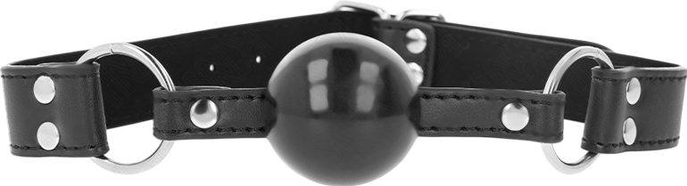 Φίμωτρο από δερματίνη σε μαύρο χρώμα, μήκους 60 εκ.