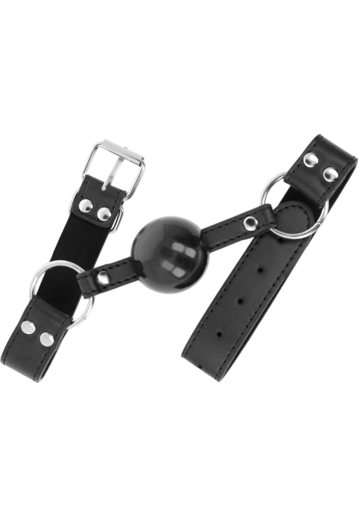 Φίμωτρο από δερματίνη σε μαύρο χρώμα, μήκους 60 εκ.