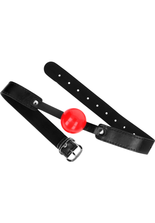 Φίμωτρο από δερματίνη σε κόκκινο χρώμα, μήκους 60 εκ.