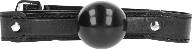 Φίμωτρο από δερματίνη σε μαύρο χρώμα, μήκους 60 εκ.