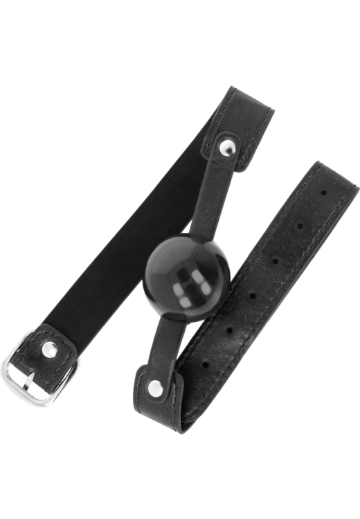 Φίμωτρο από δερματίνη σε μαύρο χρώμα, μήκους 60 εκ.