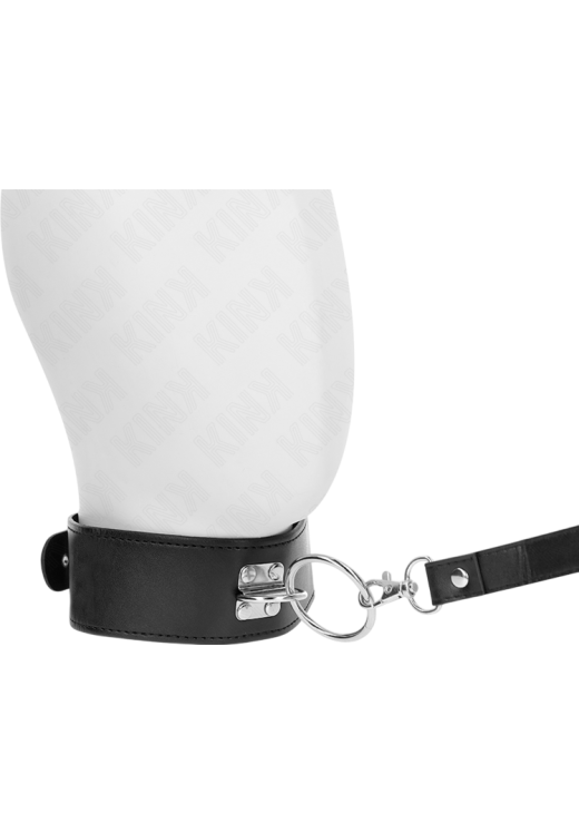 Κολάρο από δερματίνη σε μαύρο χρώμα