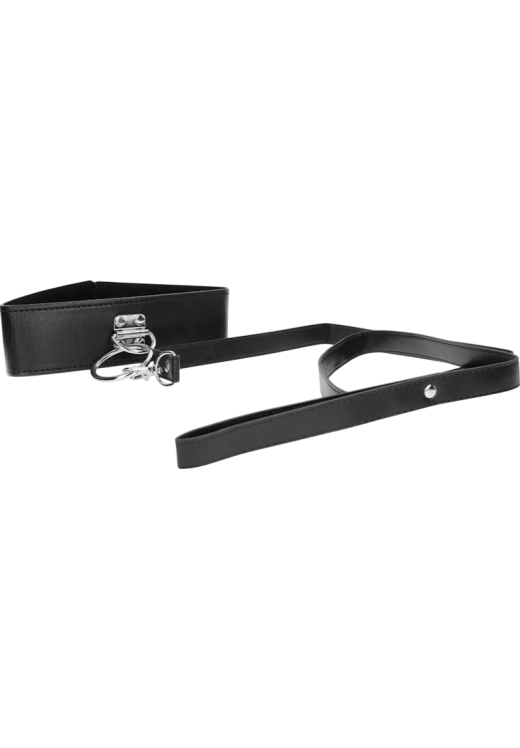 Κολάρο από δερματίνη σε μαύρο χρώμα