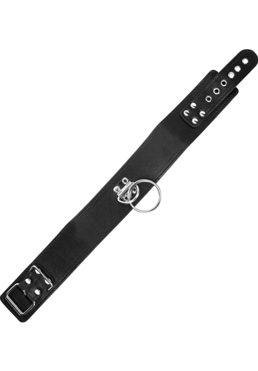 Κολάρο από δερματίνη σε μαύρο χρώμα