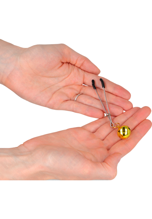 Μεταλλικοί σφιγκτήρες θηλών σε χρυσαφί χρώμα