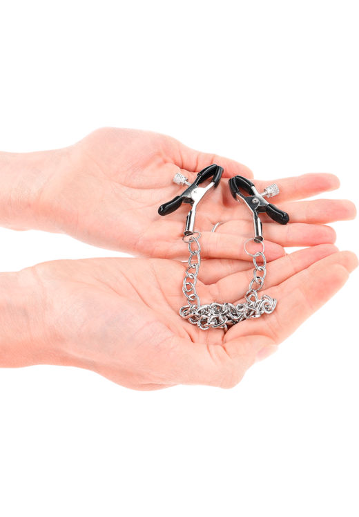 Μεταλλικοί σφιγκτήρες θηλών σε ασημί χρώμα