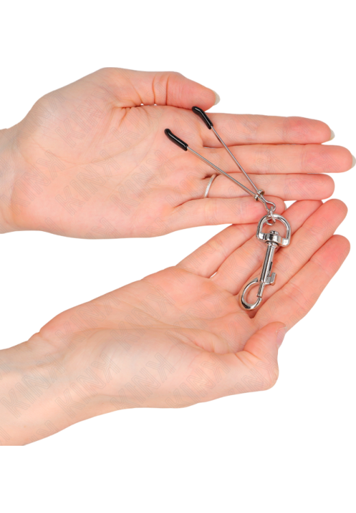 Μεταλλικοί σφιγκτήρες θηλών σε ασημί χρώμα