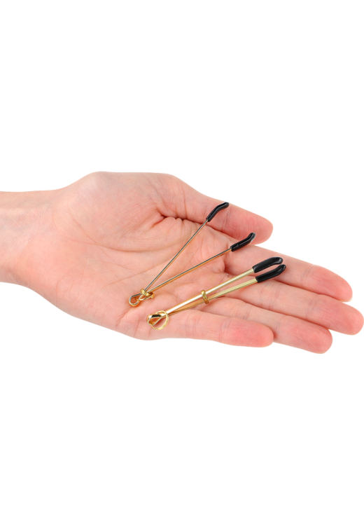 Μεταλλικοί σφιγκτήρες θηλών σε χρυσαφί χρώμα