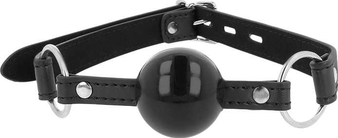 Φίμωτρο από δερματίνη σε μαύρο χρώμα, μήκους 60 εκ.