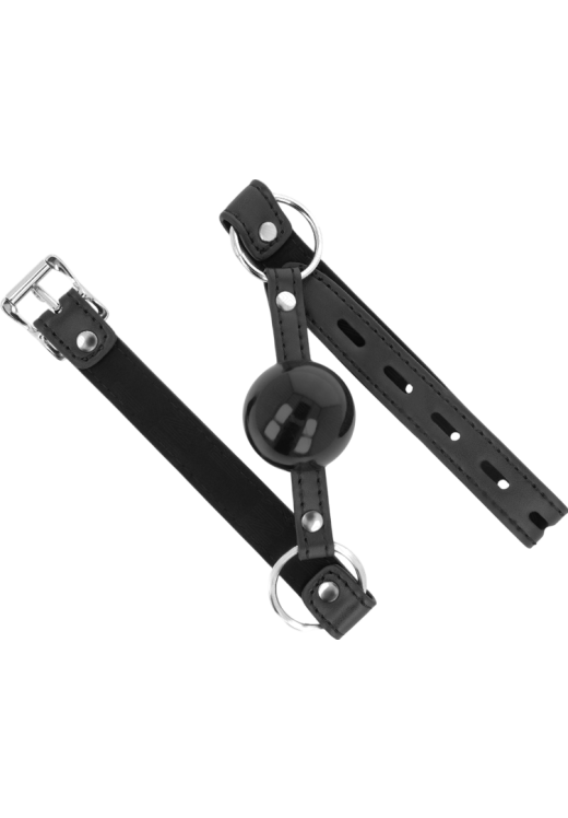 Φίμωτρο από δερματίνη σε μαύρο χρώμα, μήκους 60 εκ.