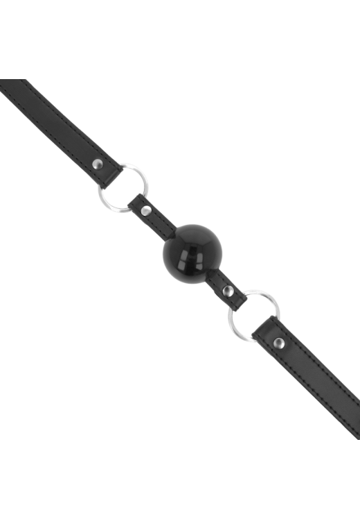 Φίμωτρο από δερματίνη σε μαύρο χρώμα, μήκους 60 εκ.