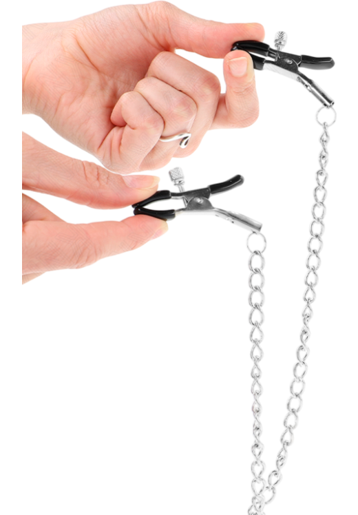 Μεταλλικοί σφιγκτήρες θηλών σε ασημί χρώμα