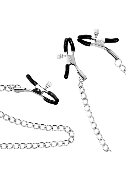 Μεταλλικοί σφιγκτήρες θηλών σε ασημί χρώμα