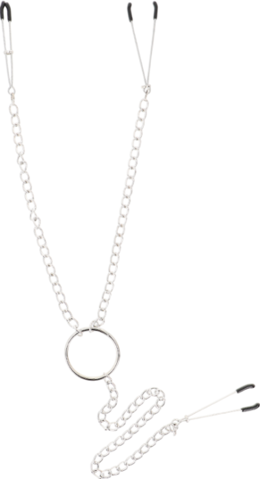 Μεταλλικοί σφιγκτήρες θηλών σε ασημί χρώμα