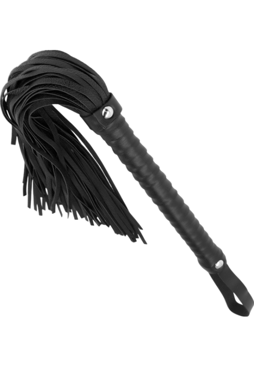 Μαστίγιο από σχοινί σε μαύρο χρώμα, μήκους 45 εκ.