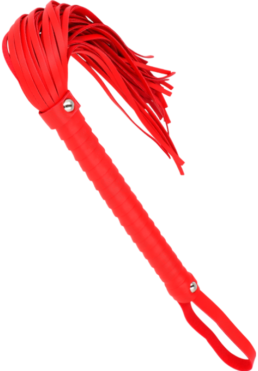 Μαστίγιο από σχοινί σε κόκκινο χρώμα, μήκους 45 εκ.