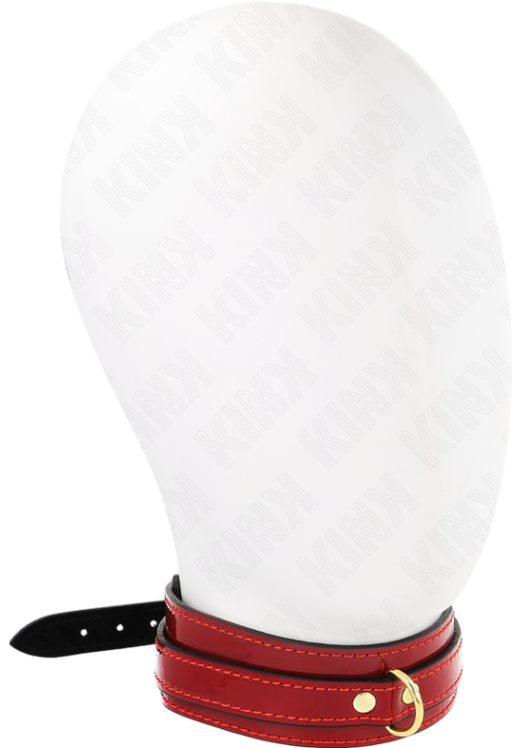 Κολάρο από δερματίνη σε μπορντό χρώμα