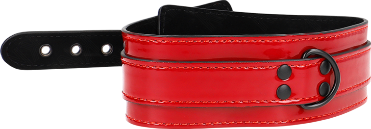 Κολάρο από δερματίνη σε κόκκινο χρώμα