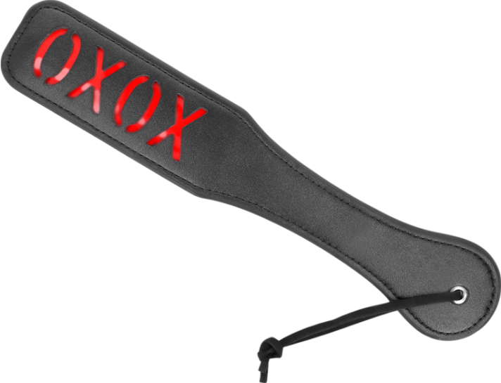 Κουπιά από δερματίνη σε κόκκινο χρώμα, μήκους 40 εκ.