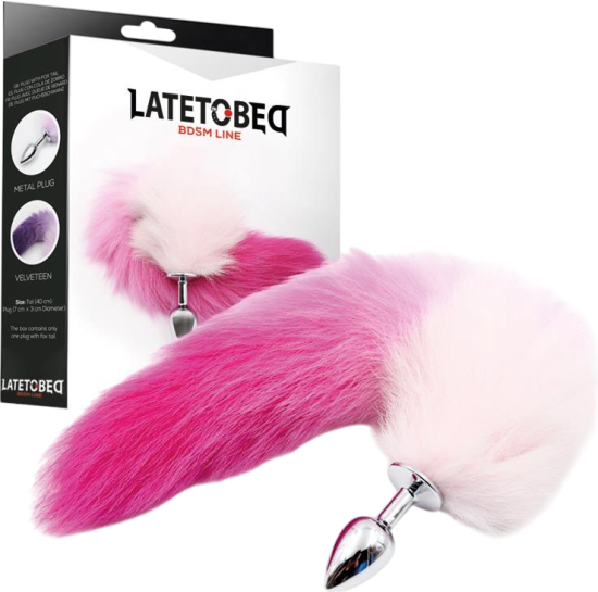 Σφήνα με ουρά από αλουμίνιο σε λευκό χρώμα, μήκους 40 εκ. και μέγιστης διαμέτρου 3 εκ.