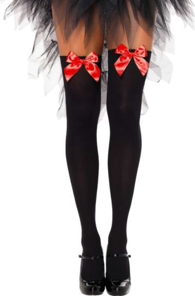 Κάλτσες ζαρτιέρας με καλτσοδέτα σιλικόνης από polyamide σε μαύρο χρώμα