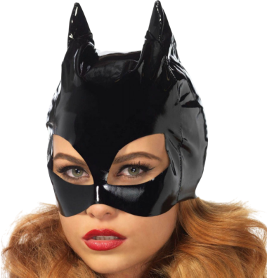 Μάσκα ματιών ανοιχτή από pvc σε μαύρο χρώμα