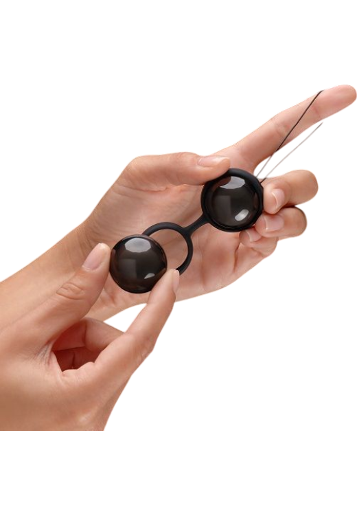 Kegel μπάλες από σιλικόνη σε μαύρο χρώμα, μέγιστης διαμέτρου 2,9 εκ.