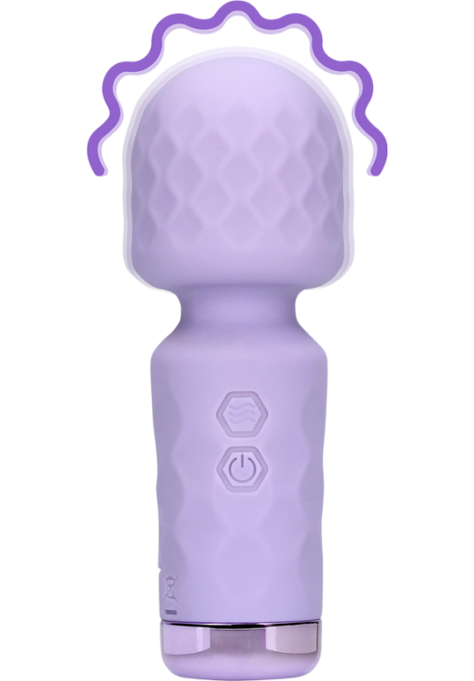 Δονητής μασάζ από σιλικόνη σε μοβ χρώμα, μήκους 11,4 εκ. και μέγιστης διαμέτρου 3,8 εκ.