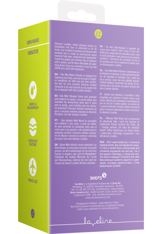 Δονητής μασάζ από σιλικόνη σε μοβ χρώμα, μήκους 11,4 εκ. και μέγιστης διαμέτρου 3,8 εκ.