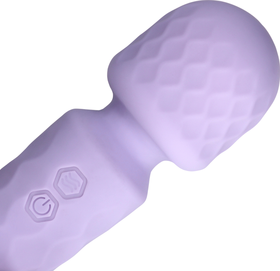 Δονητής μασάζ από σιλικόνη σε μοβ χρώμα, μήκους 11,4 εκ. και μέγιστης διαμέτρου 3,8 εκ.