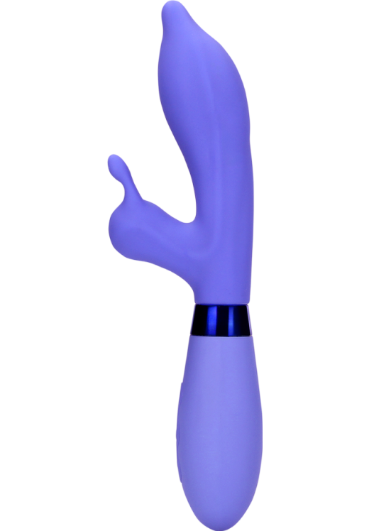 Rabbit δονητής από σιλικόνη σε μοβ χρώμα, μήκους 22 εκ. και μέγιστης διαμέτρου 3,3 εκ.