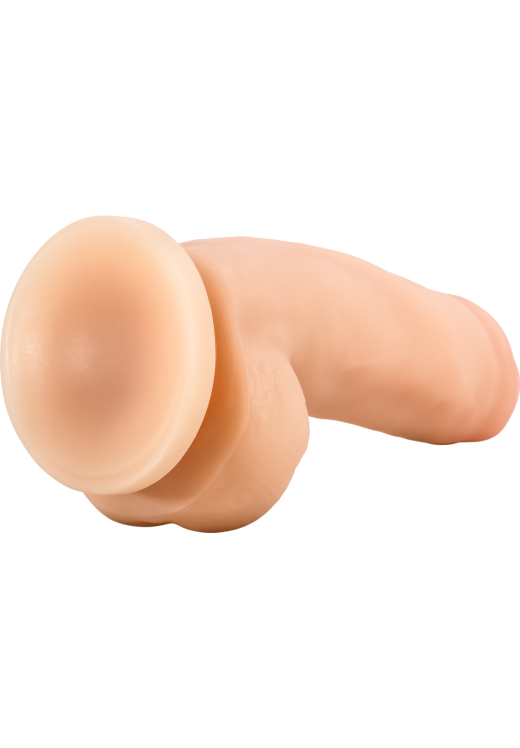 Ομοίωμα πέους από pvc σε μπεζ χρώμα, μήκους 17,7 εκ. και μέγιστης διαμέτρου 5 εκ.