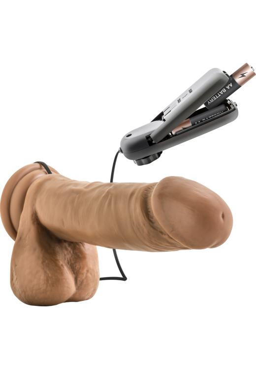 Ρεαλιστικός δονητής από pvc σε φούξια χρώμα, μήκους 20,3 εκ. και μέγιστης διαμέτρου 4,4 εκ. με ενσύρματο κοντρόλ