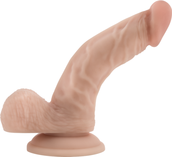 Ομοίωμα πέους από pvc σε μπεζ χρώμα, μήκους 16,5 εκ. και μέγιστης διαμέτρου 3,8 εκ.