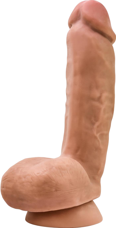 Ομοίωμα πέους από tpe σε φυσικό χρώμα, μήκους 21,5 εκ. και μέγιστης διαμέτρου 5 εκ.