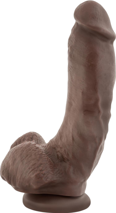 Ομοίωμα πέους από tpe σε καφέ χρώμα, μήκους 22,8 εκ. και μέγιστης διαμέτρου 5 εκ.