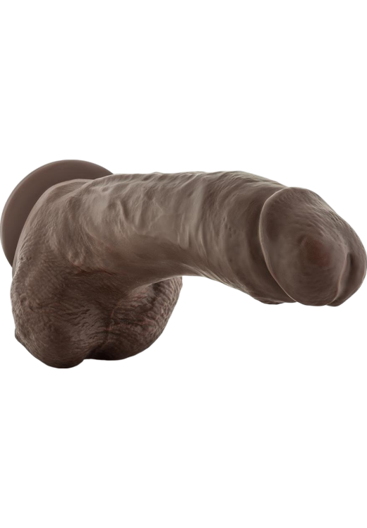 Ομοίωμα πέους από tpe σε καφέ χρώμα, μήκους 22,8 εκ. και μέγιστης διαμέτρου 5 εκ.