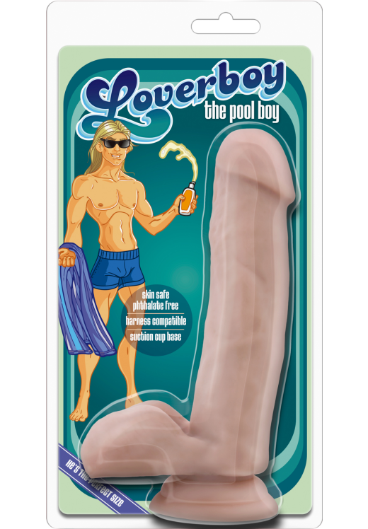 Ομοίωμα πέους από pvc σε μπεζ χρώμα, μήκους 18 εκ. και μέγιστης διαμέτρου 3,8 εκ.