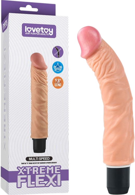 Ρεαλιστικός δονητής από pvc σε φυσικό χρώμα, μήκους 22 εκ. και μέγιστης διαμέτρου 3,9 εκ.