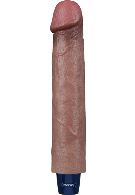 Ρεαλιστικός δονητής από σιλικόνη, μήκους 22,8 εκ, και μέγιστης διαμέτρου 4 εκ,