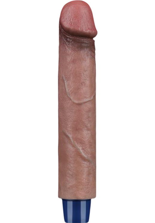 Ρεαλιστικός δονητής από σιλικόνη, μήκους 22,8 εκ, και μέγιστης διαμέτρου 4 εκ,