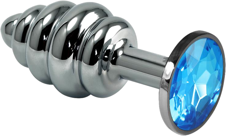 Σφήνα με κόσμημα από αλουμίνιο σε ασημί χρώμα, μήκους 6,8 εκ. και μέγιστης διαμέτρου 2,9 εκ.