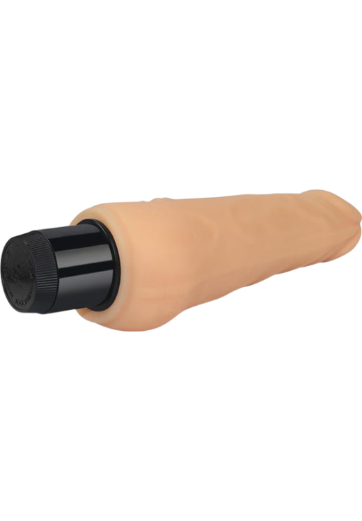 Ρεαλιστικός δονητής από tpe σε φυσικό χρώμα, μήκους 19 εκ. και μέγιστης διαμέτρου 4,2 εκ.