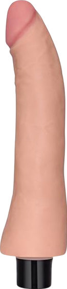 Ρεαλιστικός δονητής σε φυσικό χρώμα, μήκους 23 εκ, και μέγιστης διαμέτρου 3,8 εκ,