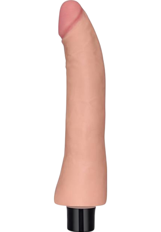 Ρεαλιστικός δονητής σε φυσικό χρώμα, μήκους 23 εκ, και μέγιστης διαμέτρου 3,8 εκ,