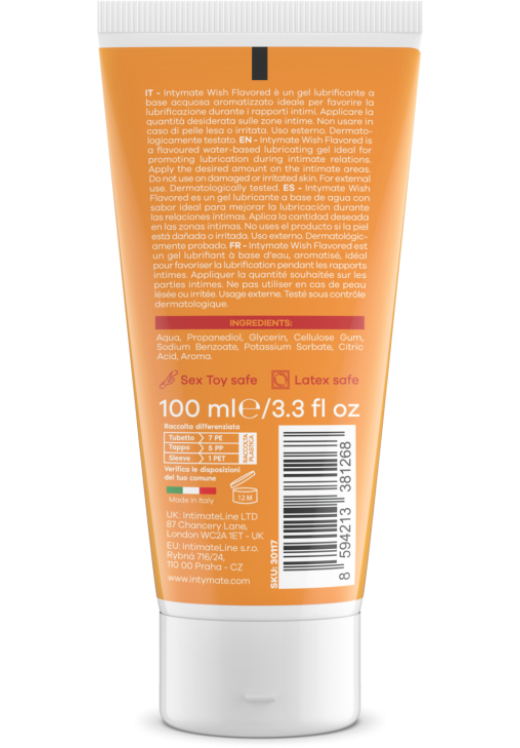 Λιπαντικό με γεύση καραμέλα σε συσκευασία 100  ml